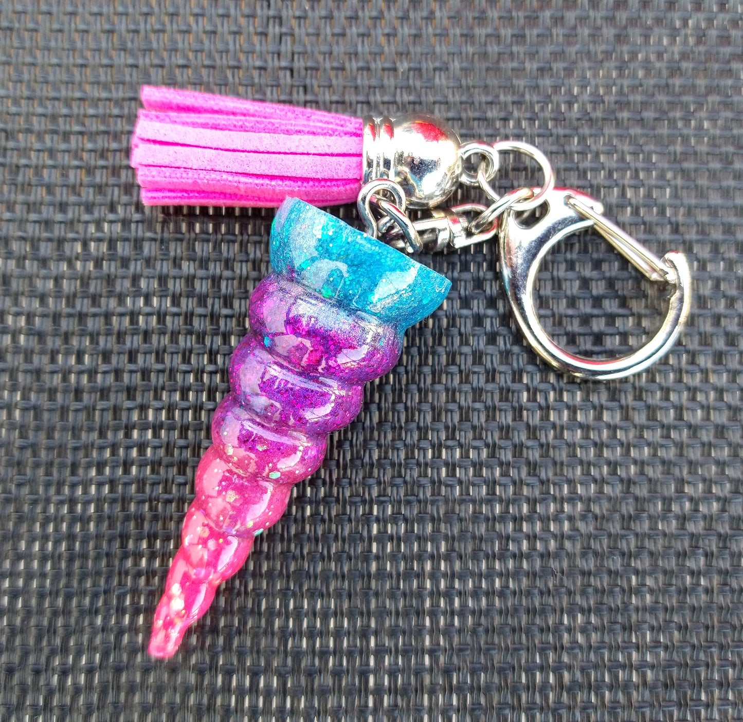 Unicorn Horn Keychain Purse Charm