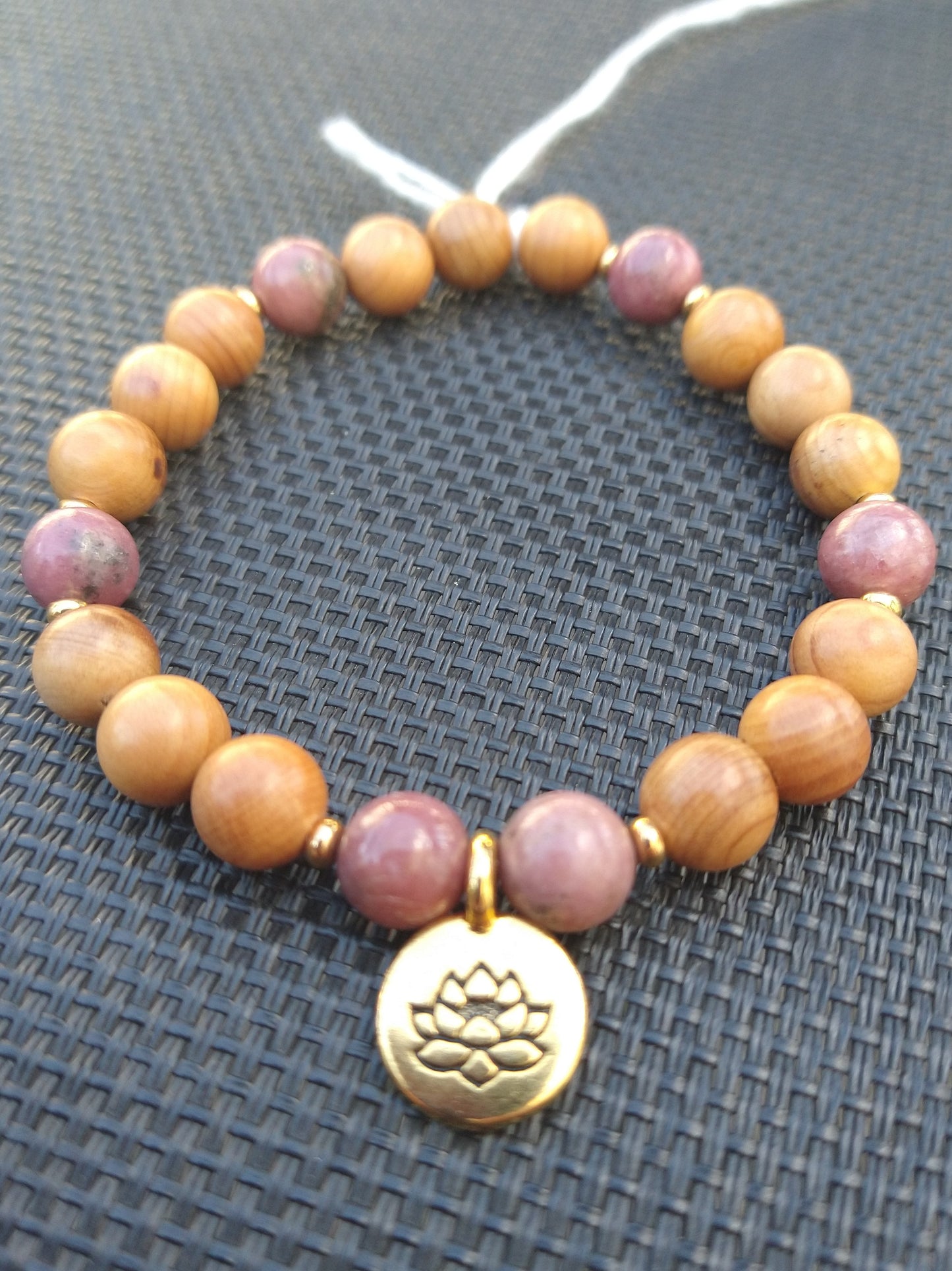 Rhodonite Bead Bracelet