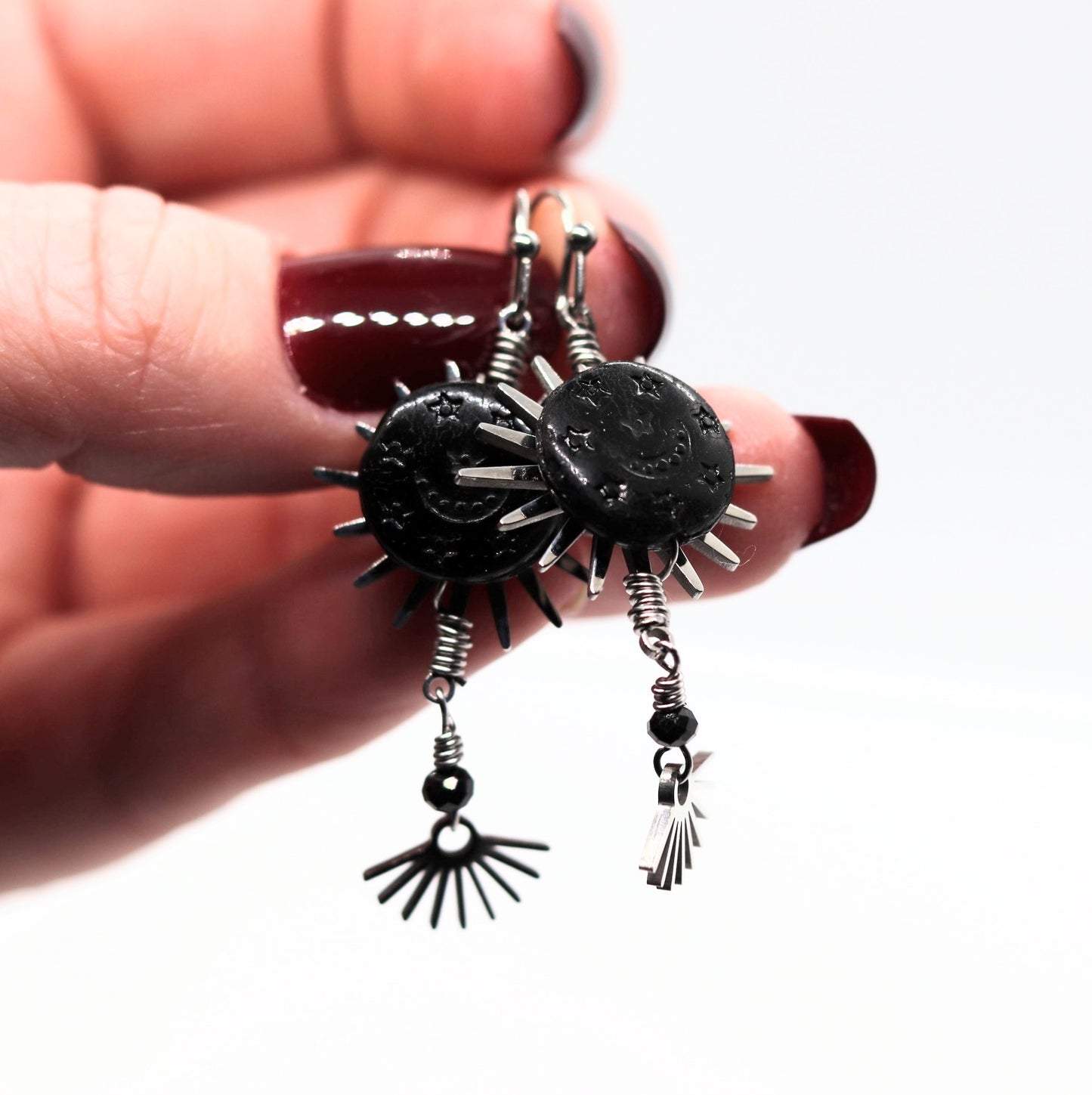 Celestial starburst earrings