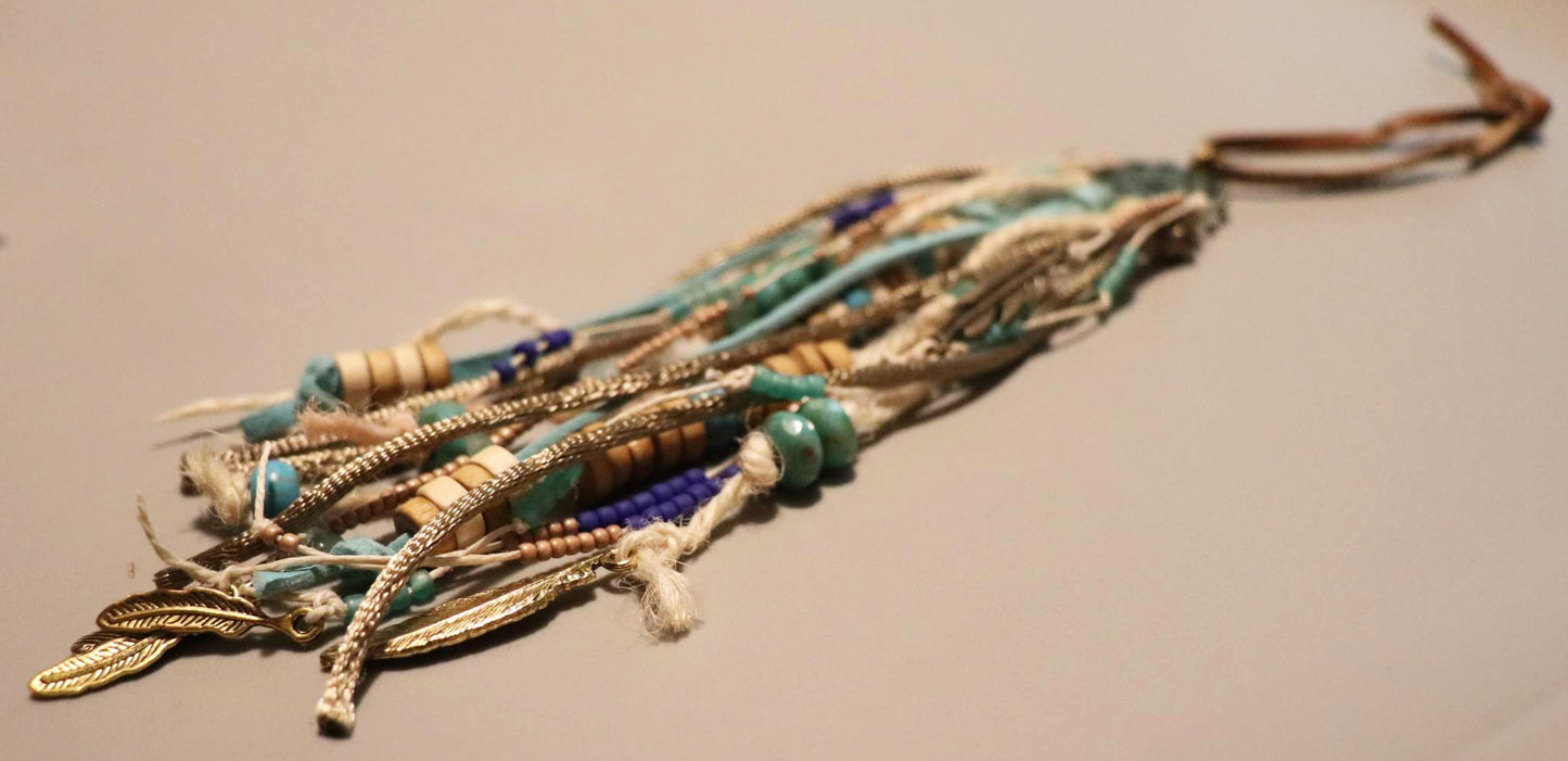 Hand beaded Dream Catcher Ornament Charm