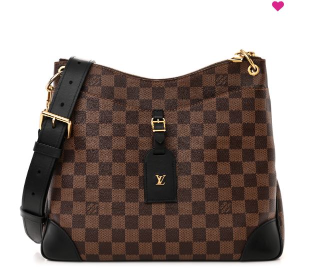 Authentic Louis Vuitton Damier Ebene Odeon MM Black
