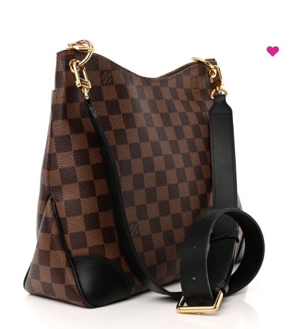 Authentic Louis Vuitton Damier Ebene Odeon MM Black