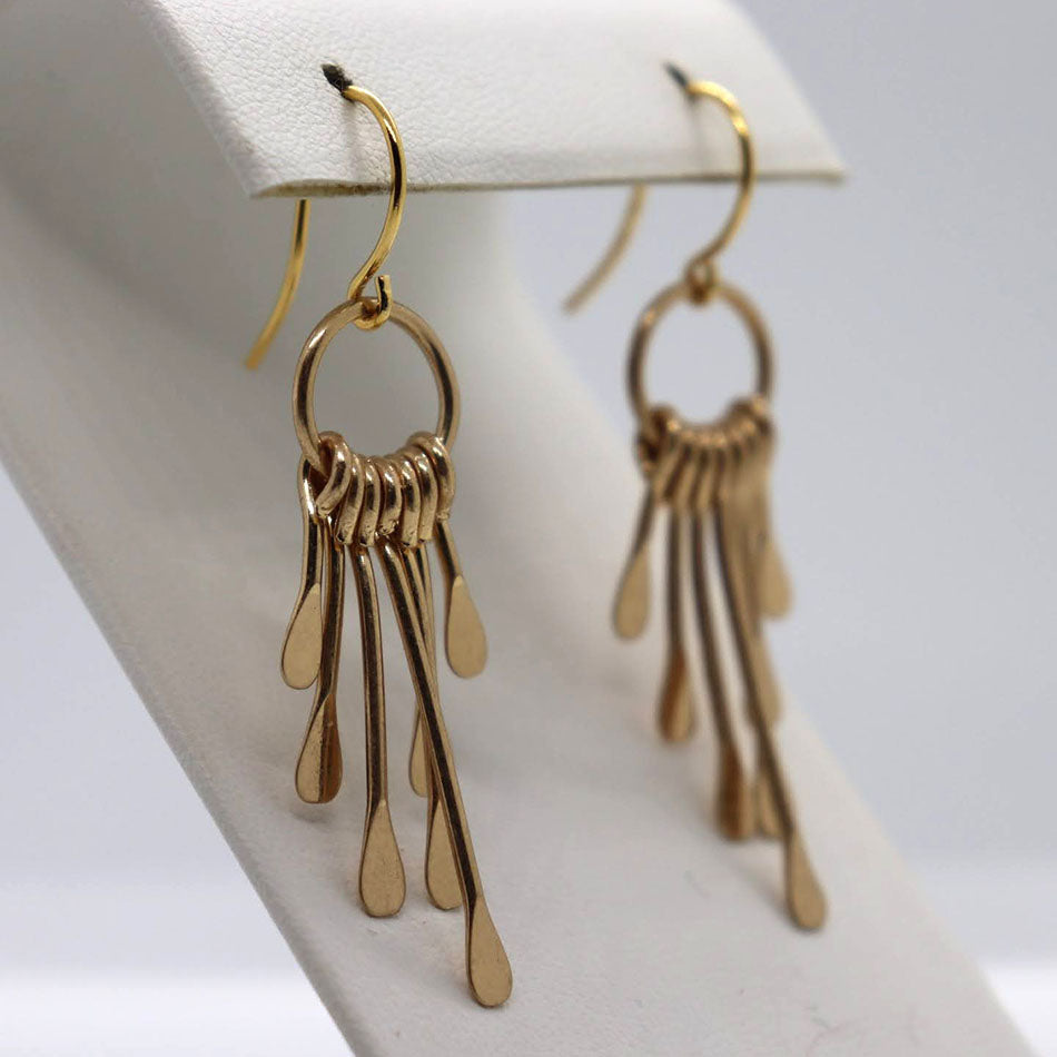 Golden Dangle Earrings