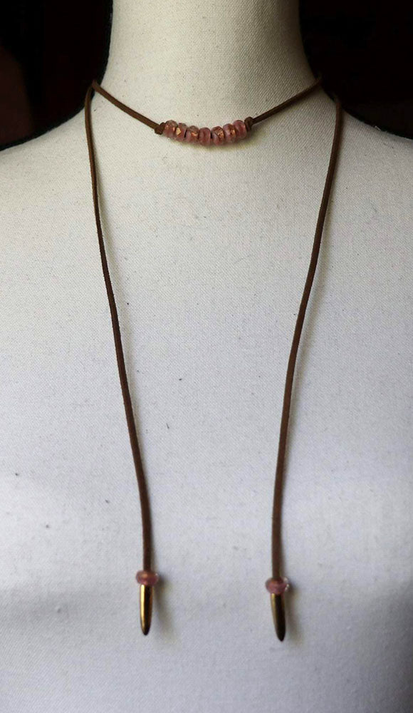 Peony Bead Wrap Necklace