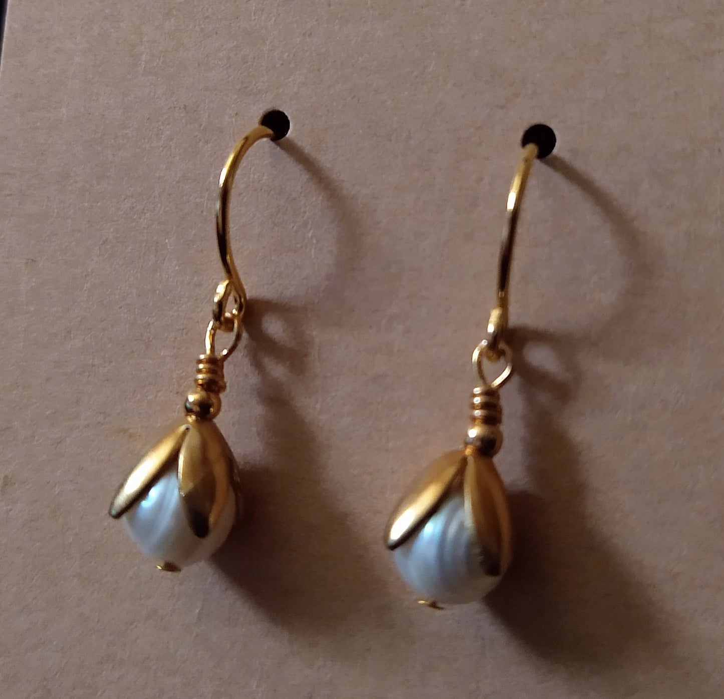 Pearl Petal Earrings