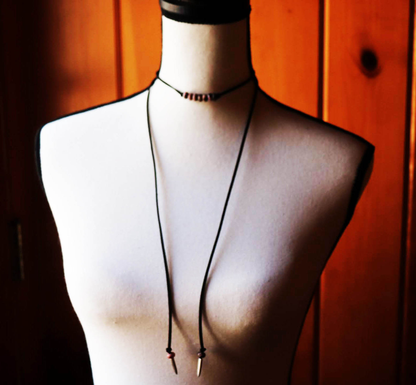 Rhodonite Bead Choker Necklace