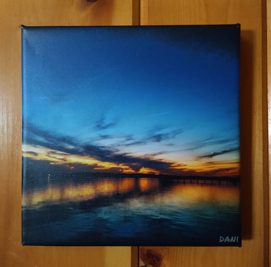 Original sunset canvas print