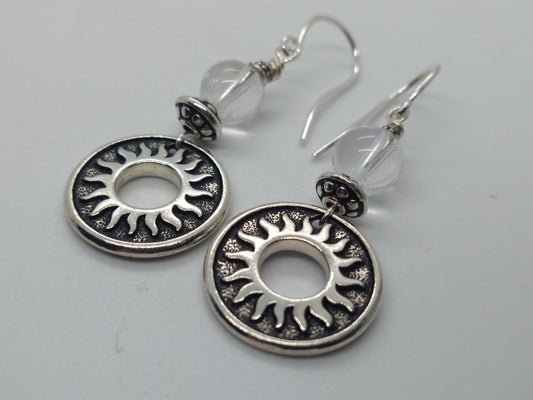 Clear Quartz Del Sol Earrings