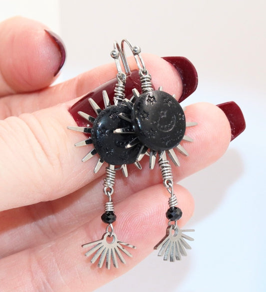 Celestial starburst earrings