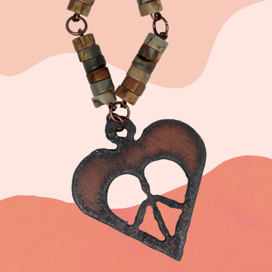 Jasper Heart Necklace