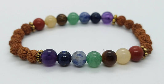 Chakra Rudraksha Bracelet