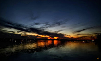 Original Photo Print - dusk on the water