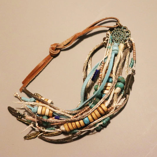 Hand beaded Dream Catcher Ornament Charm