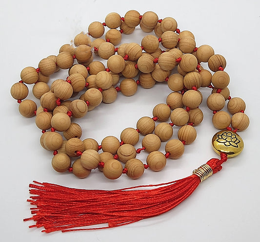 Thuja Wood 108 Bead Mala