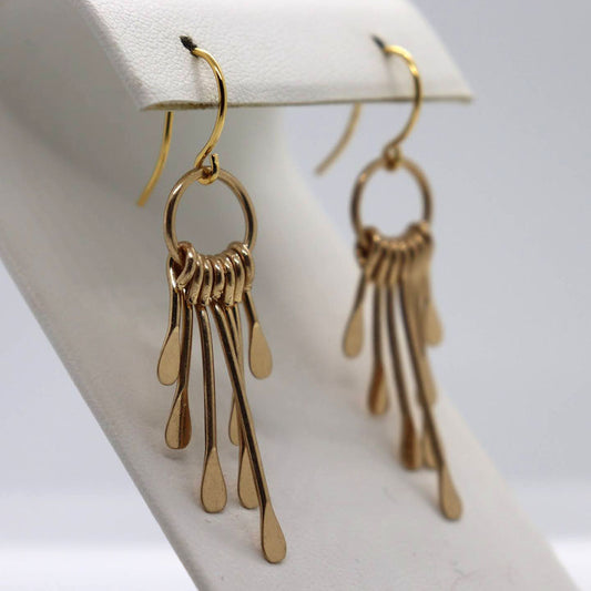 Golden Dangle Earrings
