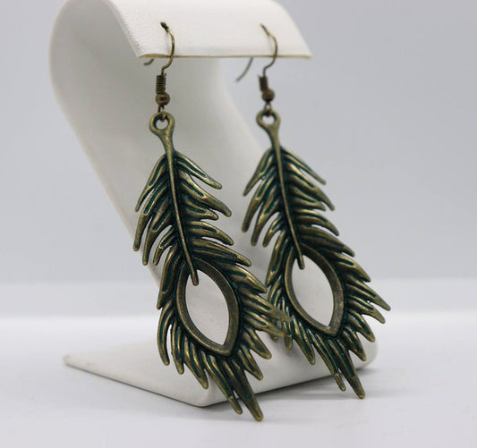 Peacock Feather Earrings